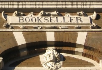 This photo of the facade of a bookseller's establishment in Amsterdam was taken by Amsterdam photographer Herman Brinkman.